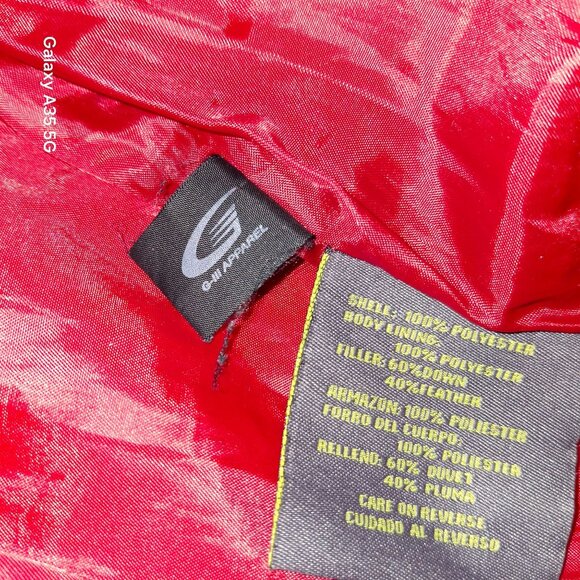 Kenneth Cole Reaction Red Quilted Puffer Vest With Pockets M Feather Cozycore - Picture 2 of 6